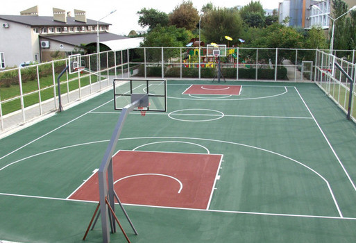 Строительство баскетбольного поля