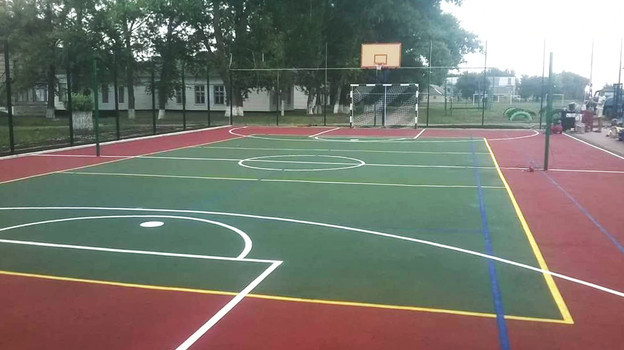 Строительство баскетбольной площадки