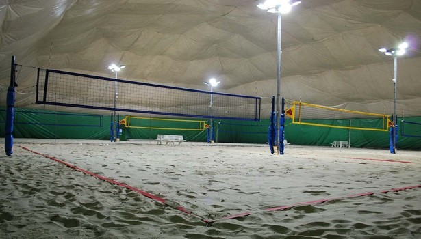 Строительство площадки для пляжного спорта