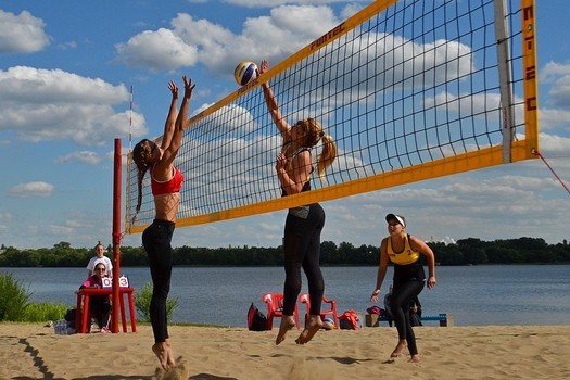 Строительство площадки для пляжного волейбола