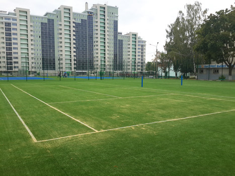 Строительство теннисных полей